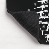 Guns Christmas Tree Xmas For Men Military  Mousepad (Ecke)