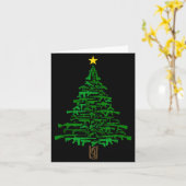 Guns Christmas Tree - Xmas Gift For Guns Lover Karte (Gelbe Blume)