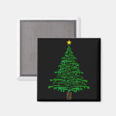 Guns Christmas Tree - Xmas Gift For Guns Lover Magnet (Vorderseite/Rückseite)