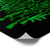 Guns Christmas Tree - Xmas Gift For Guns Lover Poster (Ecke)