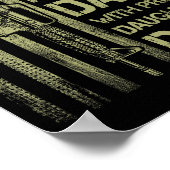 Guns Don't Kill People Dads With Pretty Daughters Poster (Ecke)