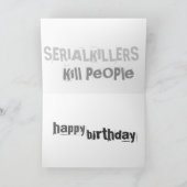 Guns don't kill people, SERIAL KILLERS Kill People Karte (Innenseite)