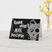 Guns don't kill people, SERIAL KILLERS Kill People Karte (Gelbe Blume)