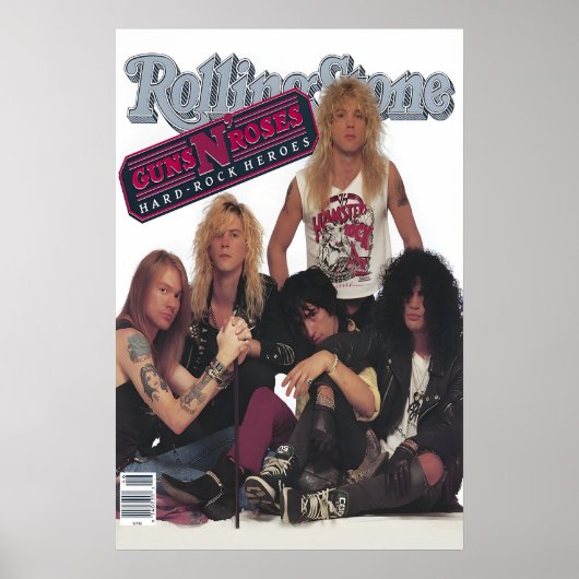 Guns N Roes's 1988 Rolling Stone Magazine Cover Poster (Vorne)