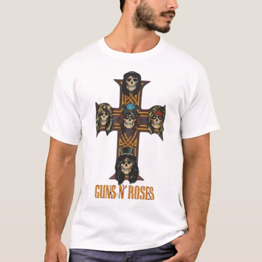 Guns N' Roses Appetite for Destruction Skull Cross T-Shirt (Vorderseite)