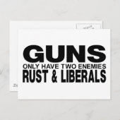 GUNS POSTKARTE (Vorne/Hinten)