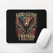 Guns und Trump 2. Flag Adler Mousepad (Mit Mouse)