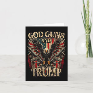 Guns und Trump 2. Flag Eagle Americ Karte