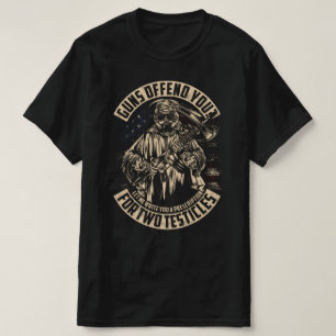 GUNS VERTEIDIGT SIE FÜR ZWEI TESTICLES VETERANS T T-Shirt