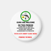 GUNS WILLKOMMEN MAGNET (Vorne)