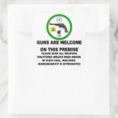 GUNS WILLKOMMEN QUADRATISCHER AUFKLEBER (Tasche)