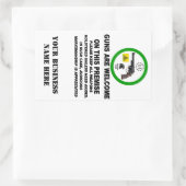 GUNS WILLKOMMEN RECHTECKIGER AUFKLEBER (Tasche)