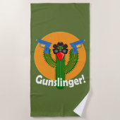 Gunsliger Cactus Design - Strandtuch (Vorderseite)