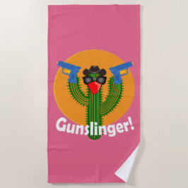 Gunslinger Cactus Design - Strandtuch