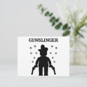 Gunslinger Cowboy Minifig Postkarte (Stehend Vorderseite)