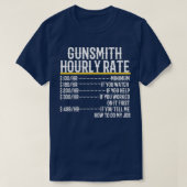 Gunsmith-Stundensatz  T-Shirt (Design vorne)