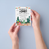 Günstige 1 Happy Camper Woods Camping 1. Geburtsta Flyer (Gruppe)