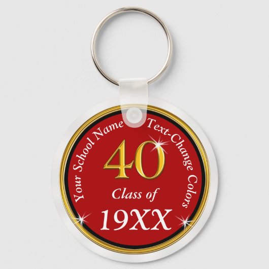 Günstige 40. High School Wiedersehen Ideas Class W Schlüsselanhänger (Vorderseite)