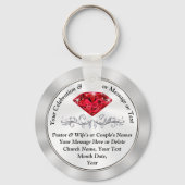 Günstige 40. Kirchenjubiläumsfavors oder IHR JAHR Schlüsselanhänger (Vorderseite)