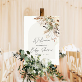 Günstige Babyduschpampas moderne, elegante Pos Poster