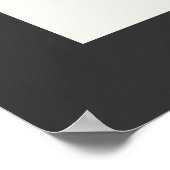 Günstige Babyduschpampen schwarz, modern und elega Poster (Ecke)