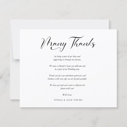 Günstige Bride & Groom 2 Fotos Kollage Hand Lettis (Rückseite)