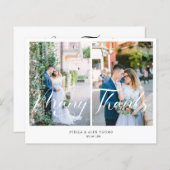 Günstige Bride & Groom 2 Fotos Kollage Hand Lettis (Vorne/Hinten)