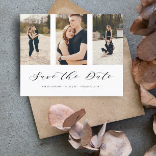 Günstige drei Fotos Collage Romantische Hochzeit