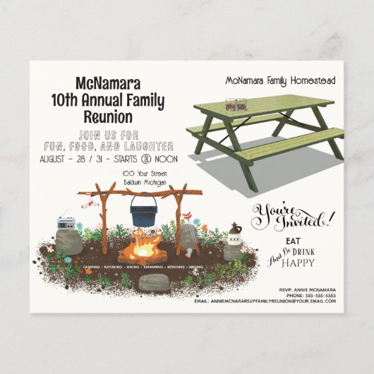 Günstige Familienfamilie Wiedersehen Einladung Fly Flyer (Vorne)