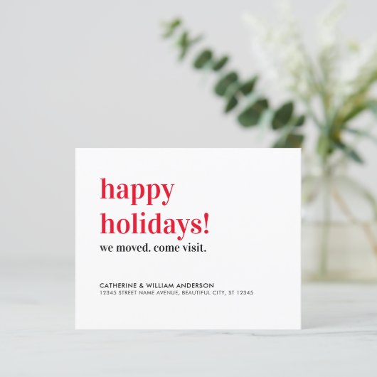 Günstige Ferien - Wir haben den Besuch verschoben (Stehend Vorderseite)