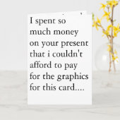 günstige Geburtstagskarte. Karte (Gelbe Blume)