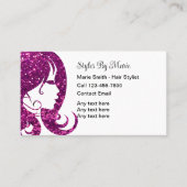 Günstige Hairstylist-Visitenkarten Visitenkarte (Vorderseite)