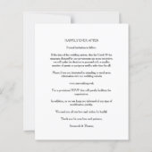 Günstige Hochzeit Moderne Elegante Collage 2 Fotos (Rückseite)