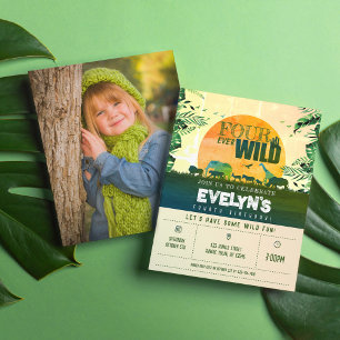 Günstige Jungle Animal Four Ever Wild Foto Geburts