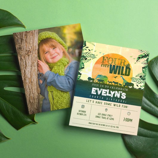 Günstige Jungle Animal Four Ever Wild Foto Geburts