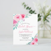 Günstige Lage zwischen Rosa und Minze Brautdusche (Stehend Vorderseite)