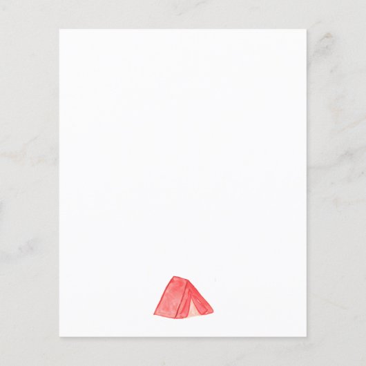 Günstige ONE Happy Camper Forest Camping 1. Geburt Flyer (Hinten)