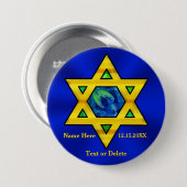 Günstige Personalisierte Bar Mitzvah Geschenke für Button (Vorne & Hinten)