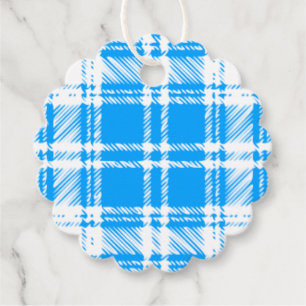 Günstige Plaid-Etiketten Geschenkanhänger