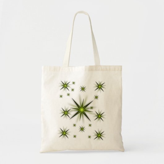Günstige Tasche Handtaschen Grünsterne (Vorne)