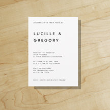 Günstige und moderne Hochzeitseinladung