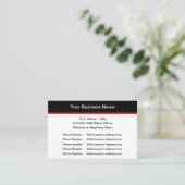 Günstige Visitenkarten für mehrere Standorte Visitenkarte (Stehend Vorderseite)