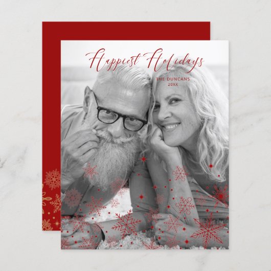 Günstige Weihnachtsschneeflocken Frohes Feiertage (Vorne/Hinten)