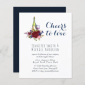 Günstige Weinprobe Hochzeit oder Brautparty Inv. (Vorne/Hinten)