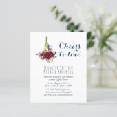 Günstige Weinprobe Hochzeit oder Brautparty Inv. (Stehend Vorderseite)