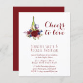 Günstige Weinprobe Hochzeit oder Brautparty Inv. (Vorne/Hinten)