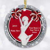 Günstige Zierschmuck Rot, Weiß, Schwarz, Silber Keramik Ornament