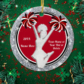 Günstige Zierschmuck Rot, Weiß, Schwarz, Silber Keramik Ornament