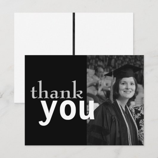 Günstiger Abschluss Danke Karte (Vorne/Hinten)