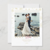 Günstiges Newlywings Erstes Weihnachtsschneeflocke (Vorderseite)